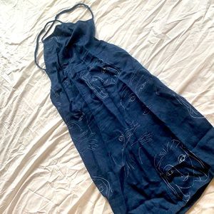 Backless apron dress